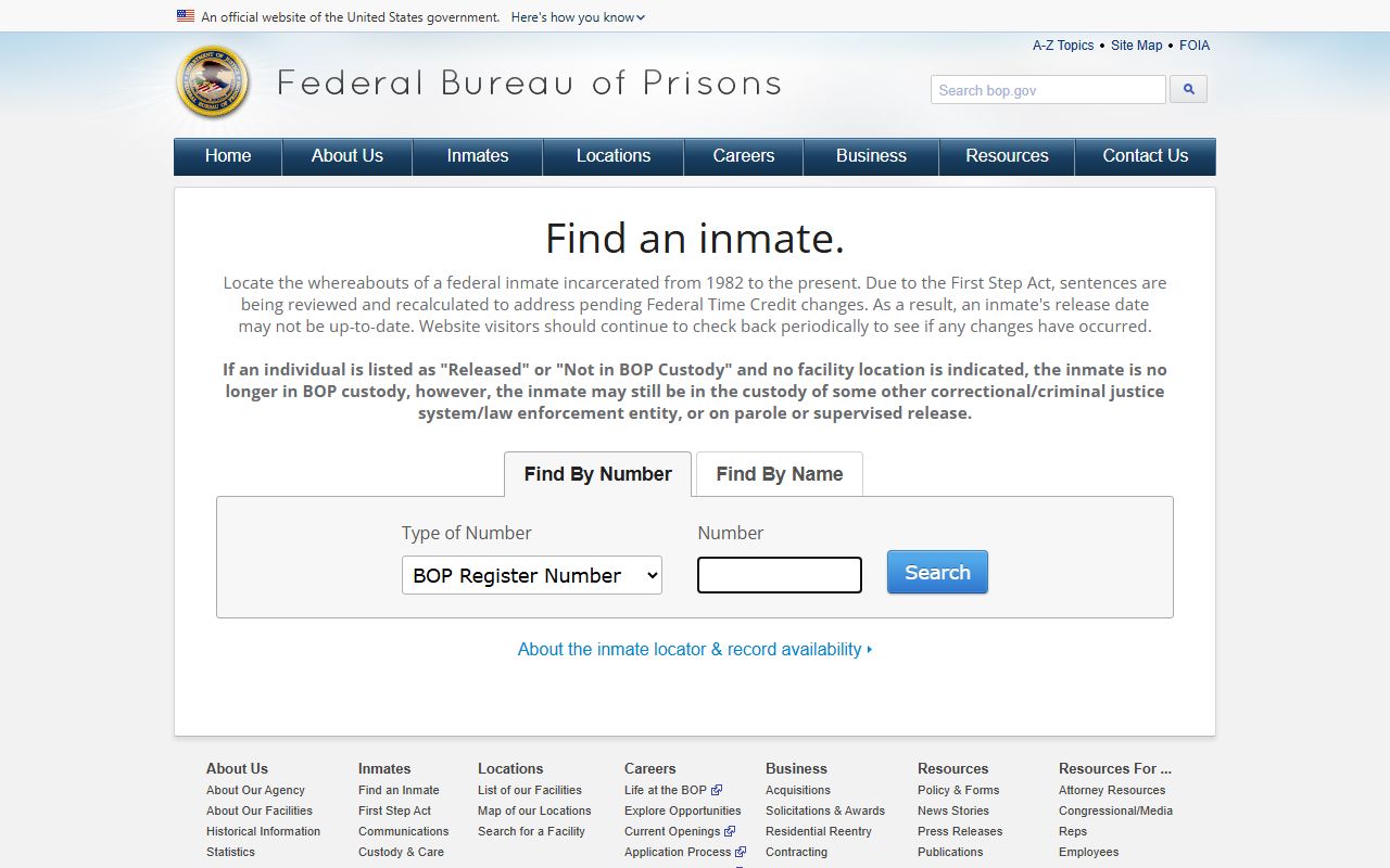 Federal Bureau of Prisons inmate locator for Plymouth County released inmates