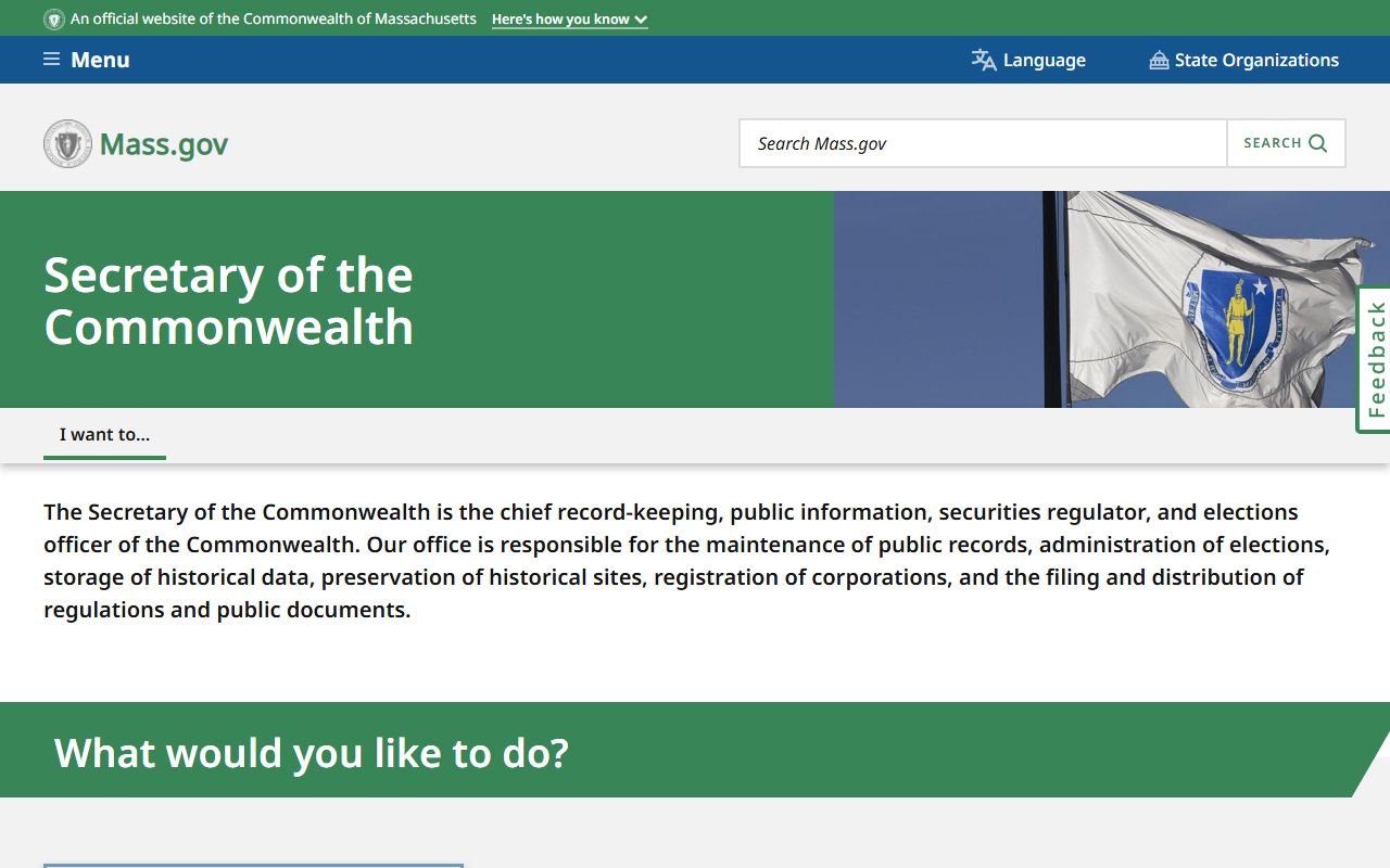 Secretary of the Commonwealth for Plymouth County public records