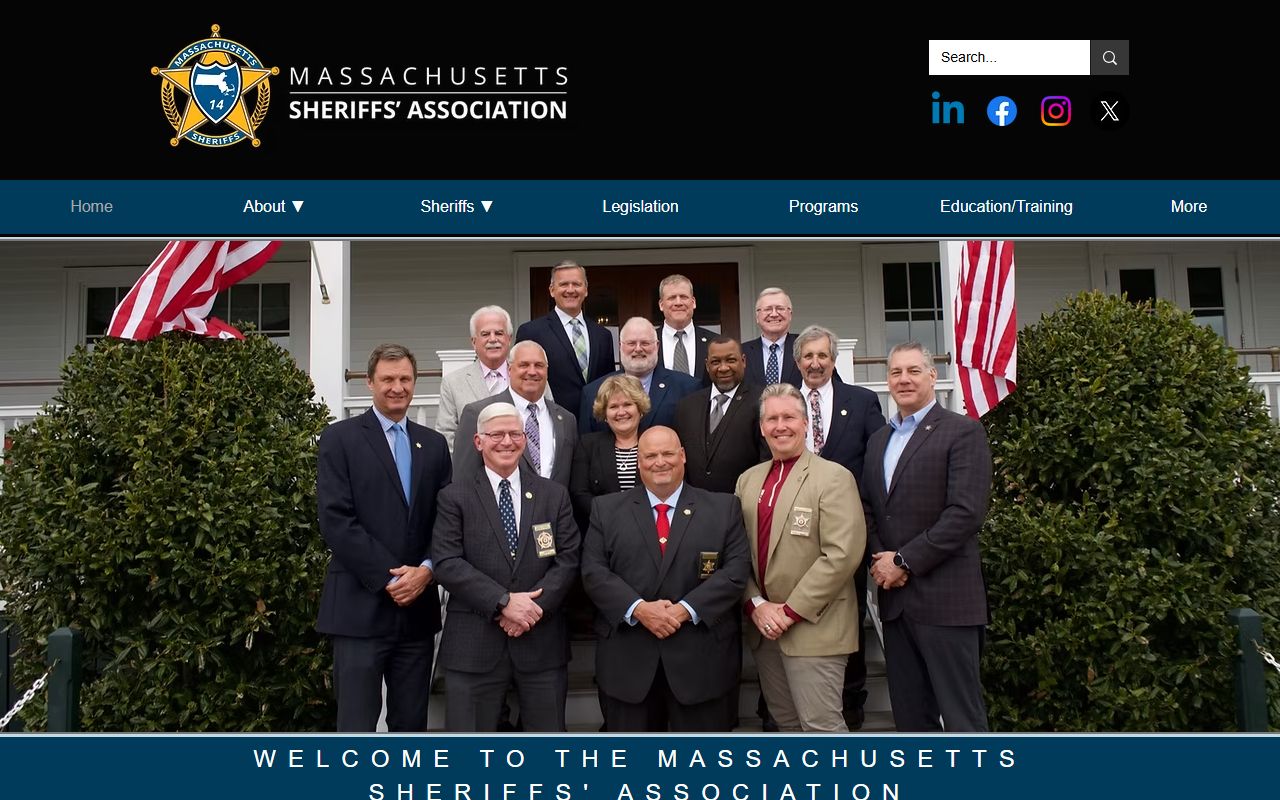 Massachusetts Sheriffs Association site for Plymouth County jail and court records