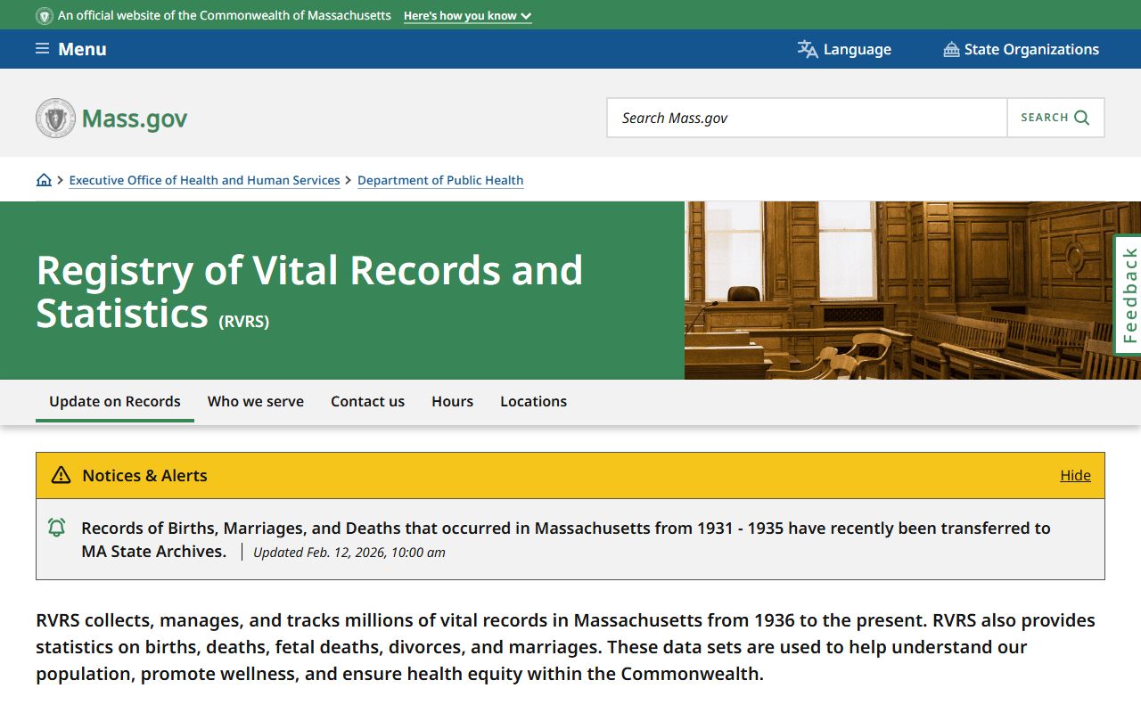 Registry of Vital Records and Statistics for Plymouth County marriage records